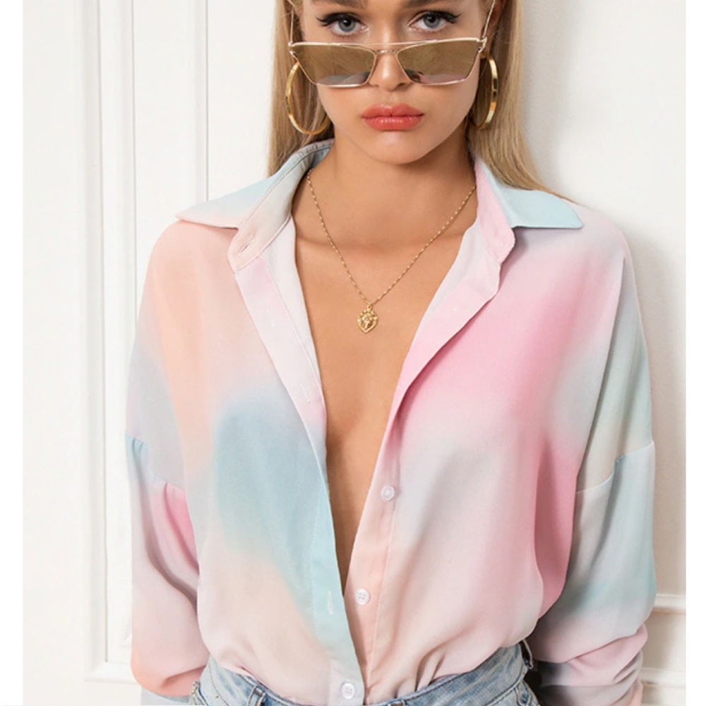 superdown Pastel Button Down Shirt
